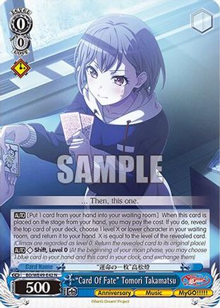 "Card Of Fate" Tomori Takamatsu (BD/WE49-E42) - BanG Dream! 10th Anniversary! Premium Booster