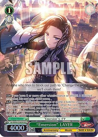 "Emersion" LAYER (BDR) (BD/WE49-E20BDR) - BanG Dream! 10th Anniversary! Premium Booster