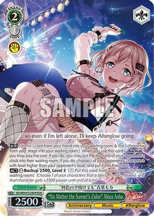 "No Matter the Sunset's Color" Moca Aoba (BDR) (BD/WE49-E22BDR) - BanG Dream! 10th Anniversary! Premium Booster
