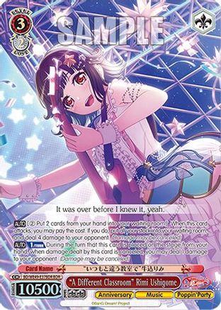 "A Different Classroom" Rimi Ushigome (BDR) (BD/WE49-E37BDR) - BanG Dream! 10th Anniversary! Premium Booster