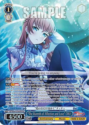 "The Warmth of Affection and Love" CHU (BDR) (BD/WE49-E50BDR) - BanG Dream! 10th Anniversary! Premium Booster