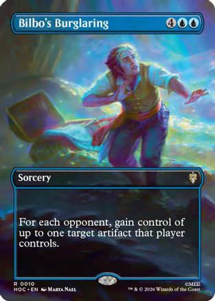 Bilbo's Burglaring (Borderless) (HOC-010) - The Hobbit: Eternal-Legal Foil