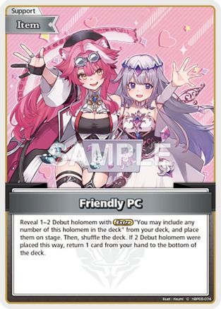 Friendly PC (C) (Alternate Art) (hBP05-074) - SD12 Start Deck Oshi Advent