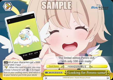 Looking for Peroro-sama (BAV/W129-E018) - Blue Archive The Animation