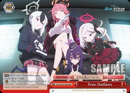 True Outlaws (RRR) (BAV/W129-E069R) - Blue Archive The Animation