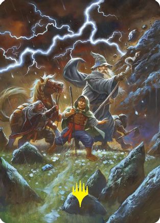Call Forth the Tempest Art Card (Gold-Stamped) (ASHOB-033) - Art Series: The Hobbit