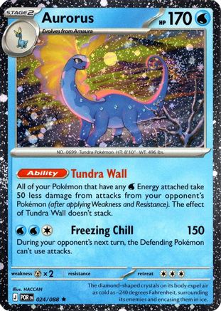 Aurorus 024/088  - Holofoil Blister Exclusives - Rare