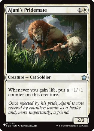 Ajani's Pridemate (FDN) (LIST-135) - The List Reprints