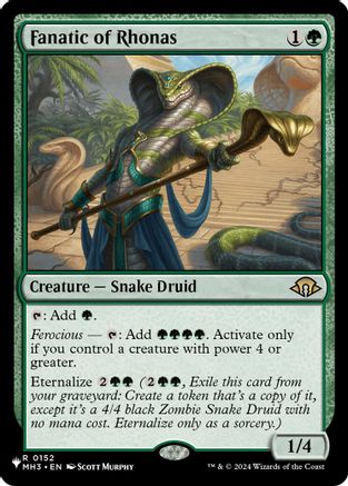 Fanatic of Rhonas (LIST-152) - The List Reprints
