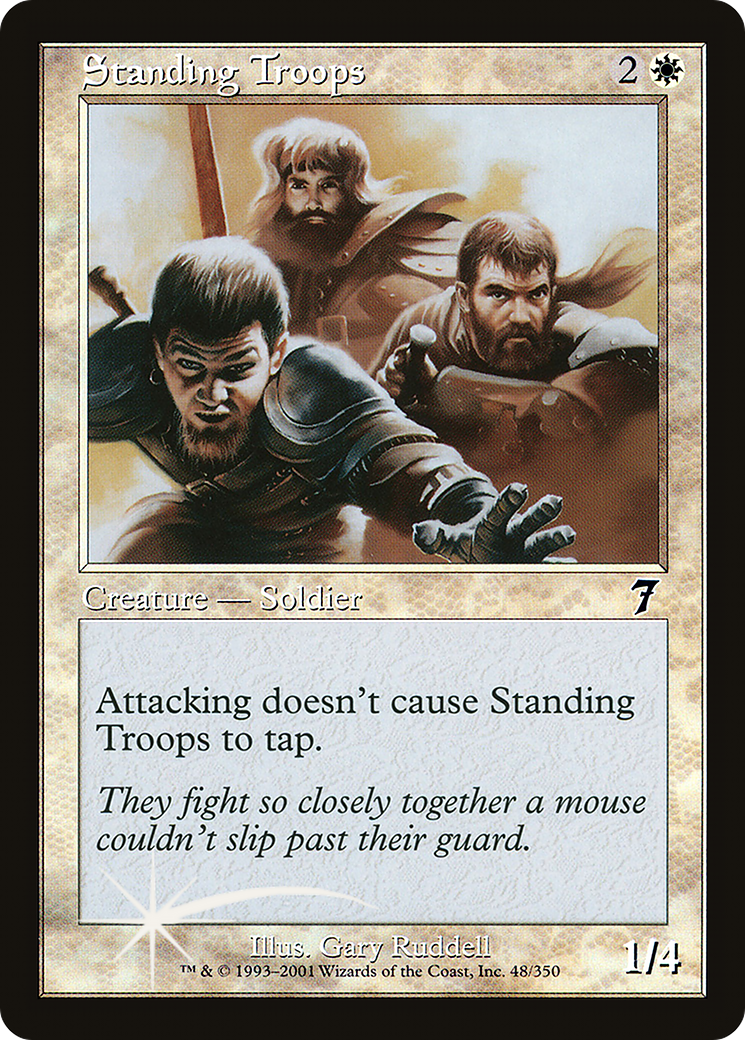 Standing Troops (7ED-48★) - 7th Edition Foil