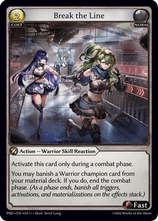 Break the Line (035) - asphodelparadise Foil