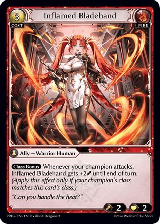 Inflamed Bladehand (122) - asphodelparadise Foil