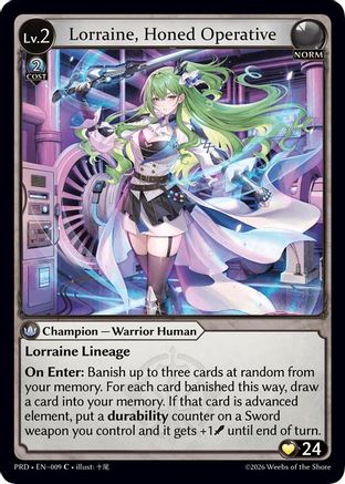 Lorraine, Honed Operative (009) - asphodelparadise Foil