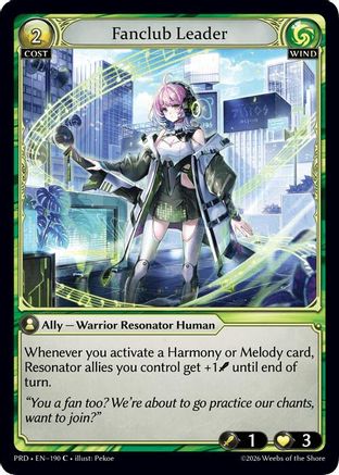 Fanclub Leader (Interference Curio Foil) (190) - asphodelparadise Foil