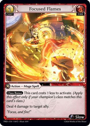 Focused Flames (Interference Curio Foil) (118) - asphodelparadise Foil
