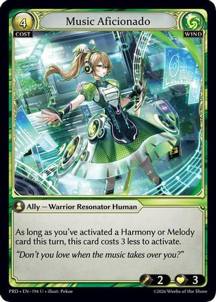 Music Aficionado (Interference Curio Foil) (194) - asphodelparadise Foil