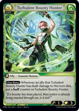 Turbulent Bounty Hunter (Interference Curio Foil) (202) - asphodelparadise Foil