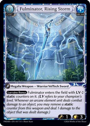 Fulminator, Rising Storm (017) - asphodelparadise Starter Decks