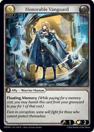 Honorable Vanguard (029) - asphodelparadise Starter Decks