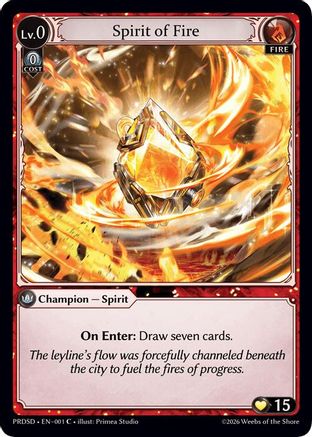 Spirit of Fire (001) - asphodelparadise Starter Decks