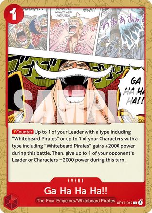 Ga Ha Ha Ha!! (OP17-017) - The World's Strongest Warriors