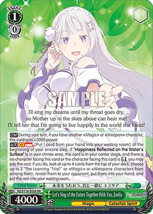 Let's Sing of the Future Together With You, Emilia (RZ/S116-E026) - Re:ZERO -Starting Life in Another World- Vol.3