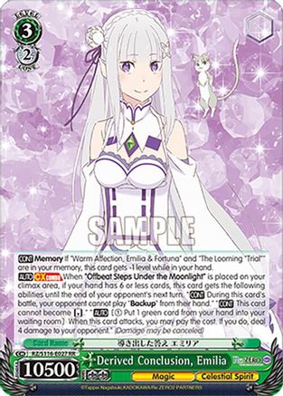 Derived Conclusion, Emilia (RZ/S116-E027) - Re:ZERO -Starting Life in Another World- Vol.3