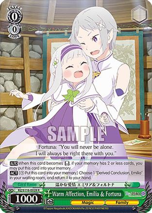 Warm Affection, Emilia & Fortuna (RZ/S116-E028) - Re:ZERO -Starting Life in Another World- Vol.3