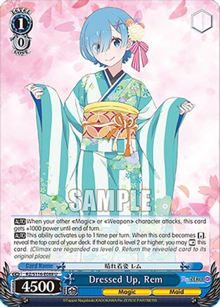 Dressed Up, Rem (RZ/S116-E088) - Re:ZERO -Starting Life in Another World- Vol.3