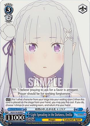 Light Spreading in the Darkness, Emilia (RZ/S116-E096) - Re:ZERO -Starting Life in Another World- Vol.3