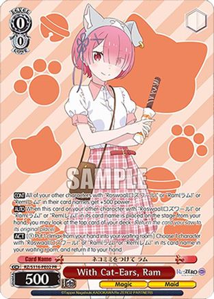 With Cat-Ears, Ram (PR) (RZ/S116-PE02) - Re:ZERO -Starting Life in Another World- Vol.3