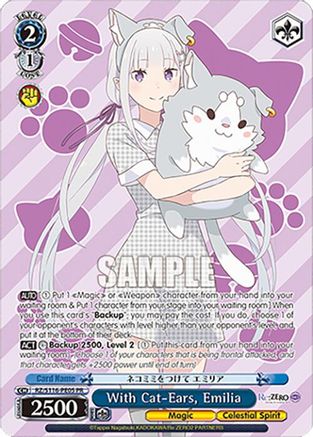 With Cat-Ears, Emilia (PR) (RZ/S116-PE05) - Re:ZERO -Starting Life in Another World- Vol.3