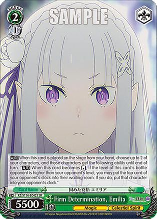 Firm Determination, Emilia (SR) (RZ/S116-E042S) - Re:ZERO -Starting Life in Another World- Vol.3
