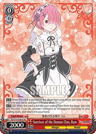 Survivor of the Demon Clan, Ram (SR) (RZ/S116-E063S) - Re:ZERO -Starting Life in Another World- Vol.3