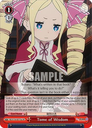 Tome of Wisdom (A) (SR) (RZ/S116-E071Sa) - Re:ZERO -Starting Life in Another World- Vol.3