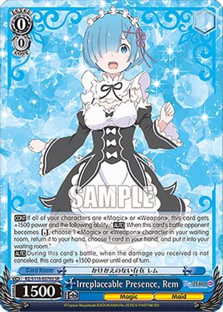 Irreplaceable Presence, Rem (SR) (RZ/S116-E076S) - Re:ZERO -Starting Life in Another World- Vol.3