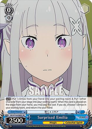 Surprised Emilia (SR) (RZ/S116-E086S) - Re:ZERO -Starting Life in Another World- Vol.3