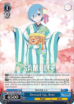 Dressed Up, Rem (SR) (RZ/S116-E088S) - Re:ZERO -Starting Life in Another World- Vol.3