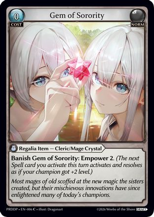 Gem of Sorority (006) - asphodelparadise Draft Pack