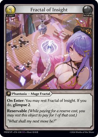 Fractal of Insight (030) - asphodelparadise Event Pack Foil