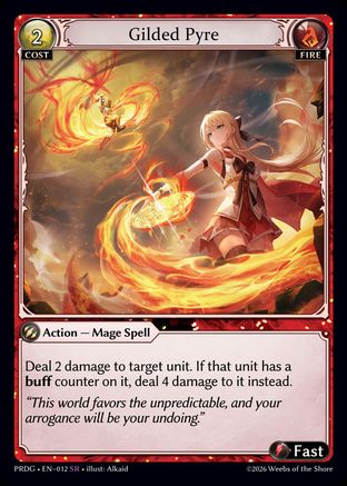 Gilded Pyre (012) - asphodelparadise Grimoire Foil