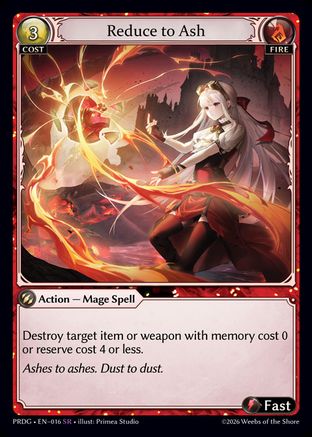 Reduce to Ash (016) - asphodelparadise Grimoire Foil