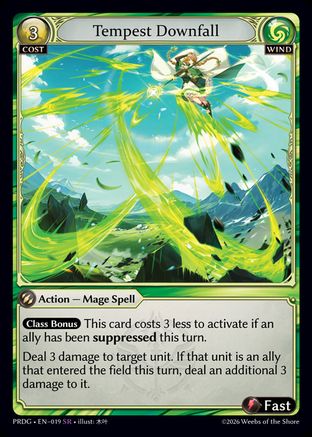 Tempest Downfall (019) - asphodelparadise Grimoire Foil