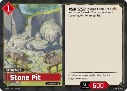 Stone Pit (TSR) (ETD01-008TSR) - TD01 Dawn of Palpagos RedBlue Foil
