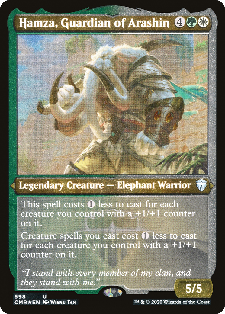 Hamza, Guardian of Arashin (Etched) [Commander Legends]