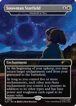 Snowman Starfield - Starfield of Nyx (SLD-2822) - Secret Lair Drop Series Foil
