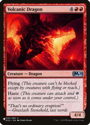 Volcanic Dragon (M20) (LIST-336) - The List Reprints
