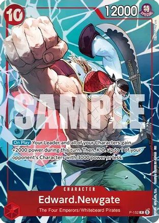 Edward.Newgate (Premium Card Collection -Flame-Flame Fruit Coliseum Edition-) (P-152) - One Piece Promotion Cards Foil