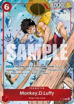 Monkey.D.Luffy (Premium Card Collection -Flame-Flame Fruit Coliseum Edition-) (P-154) - One Piece Promotion Cards Foil