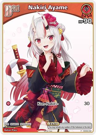 Nakiri Ayame (P) (hSD02-002) (hSD02-002) - hololive OFFICIAL CARD GAME Promos Foil